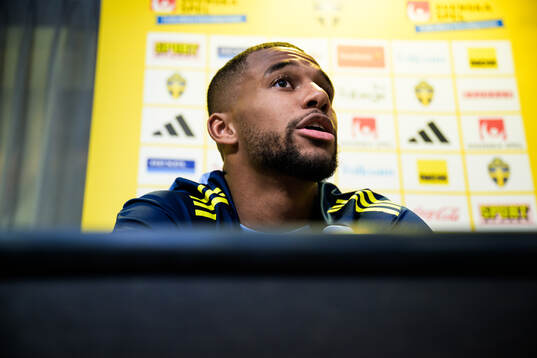 Isak Hien of the Swedish national football team