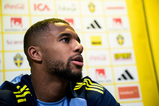 Isak Hien of the Swedish national football team