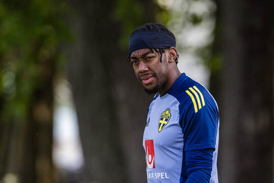 Anthony Elanga of the Swedish men's national football team