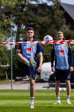 Emil Holm  of the Swedish men's national football team