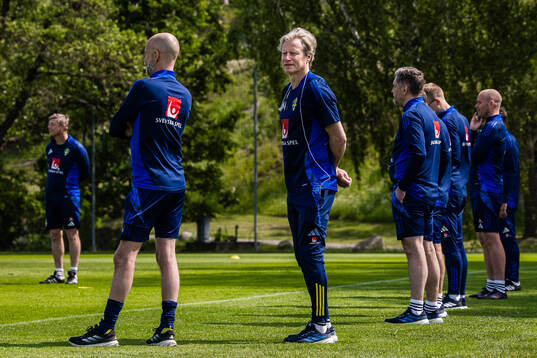 Team manager Stefan Pettersson of the Swedish men's