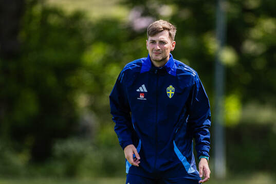 Analyst Liam Holt of the Swedish men's national football