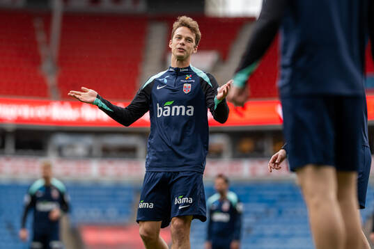 Felix Horn Myhre of the Norwegian national football team