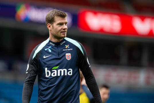 Alexander Sørloth of the Norwegian national football team