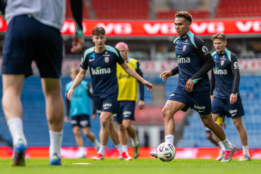 Antonio Nusa of the Norwegian national football team