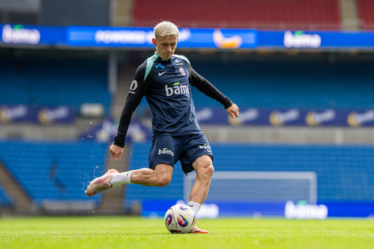 Marcus Holmgren Pedersen of the Norwegian national football