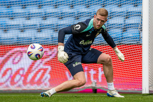 Goalkeeper Egil Selvik of the Norwegian national football