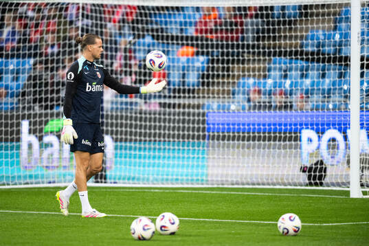 Goalkeeper Ørjan Håskjold Nyland of Norway