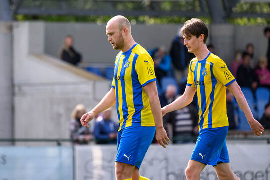 Eskilsminnes Christian Ljungberg och Melvin Larsson deppar