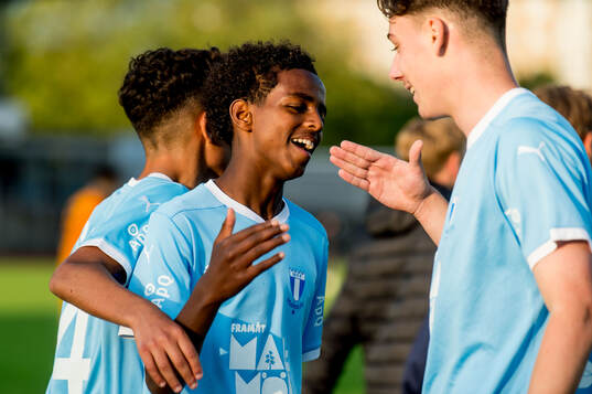 Malmö FFs Sakariya Osman jublar