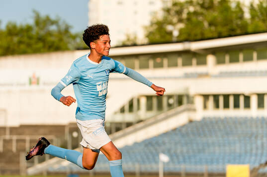 Malmö FFs Leon Da Silva jublar