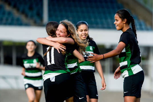 Sporting CPs Teresa Pinto jublar