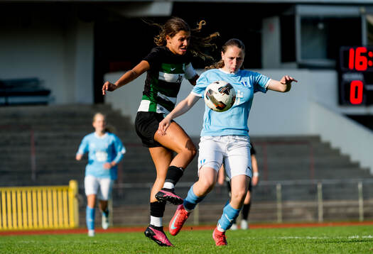 Sporting CPs Maria Alves och Malmö FFs Leonora Ferizi