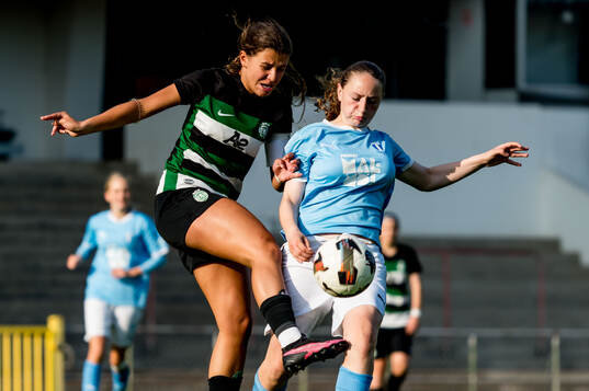 Sporting CPs Maria Alves och Malmö FFs Leonora Ferizi