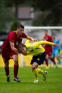 Serbiens Andrej Pavlovic och Sveriges Anton Höög