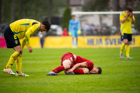 Sveriges Kenan Busuladzic och Serbiens Andrej Pavlovic