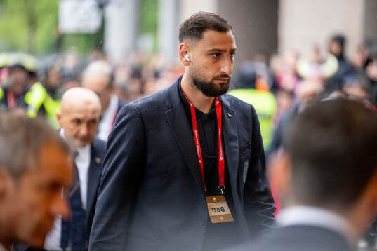 Goalkeeper Gianluigi Donnarumma of Italy arrives