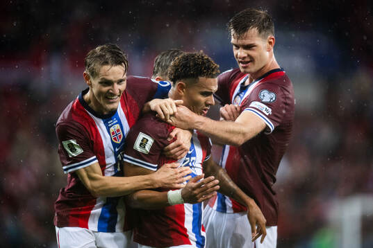 Martin Ødegaard, Antonio Nusa and Alexander Sørloth of