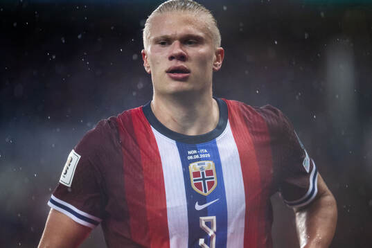 Erling Braut Haaland of Norway celebrates