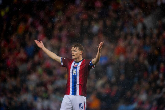 Martin Ødegaard of Norway reacts