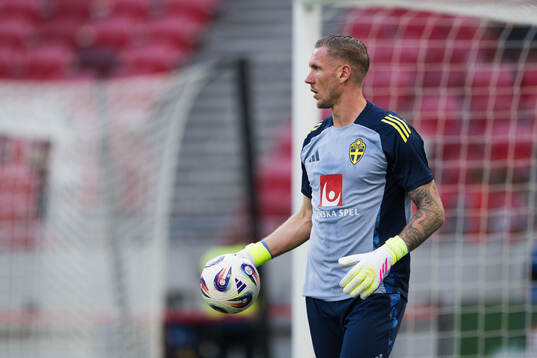 Goalkeeper Robin Olsen of Sweden