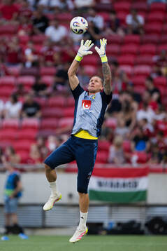 Goalkeeper Robin Olsen of Sweden