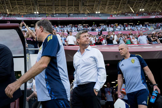 Head coach Jon Dahl Tomasson of Sweden