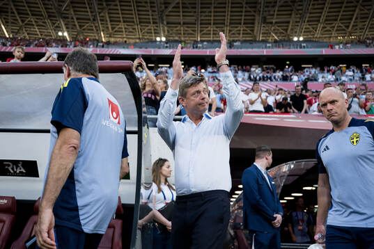 Head coach Jon Dahl Tomasson of Sweden
