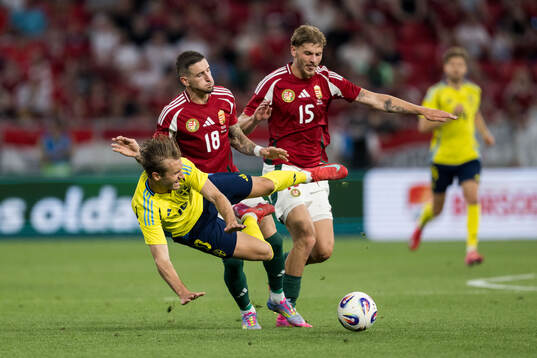 Benjamin Nygren of Sweden against Zsolt Nagy and Marton
