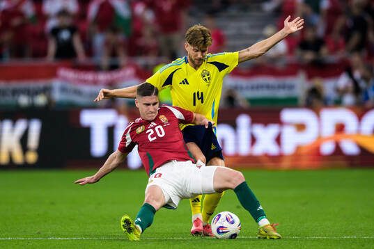Roland Sallai of Hungary and Anton Salétros of Sweden