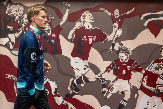 Martin Ødegaard of Norway arrives