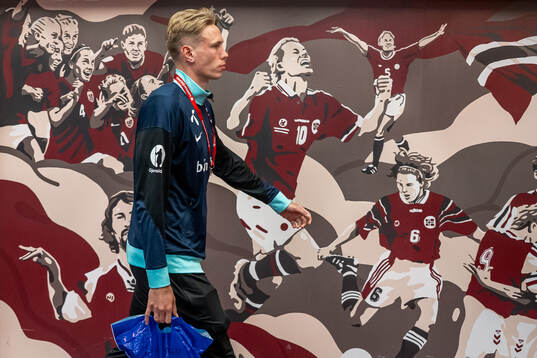 Torbjørn Lysaker Heggem of Norway arrives