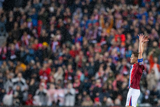 Martin Ødegaard of Norway celebrates