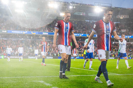 Torbjørn Lysaker Heggem of Norway at half-time