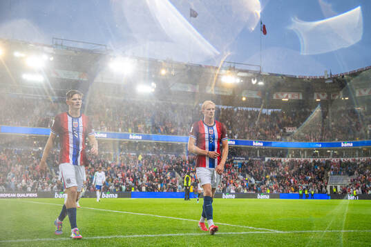 David Møller Wolfe and Morten Thorsby of Norway at