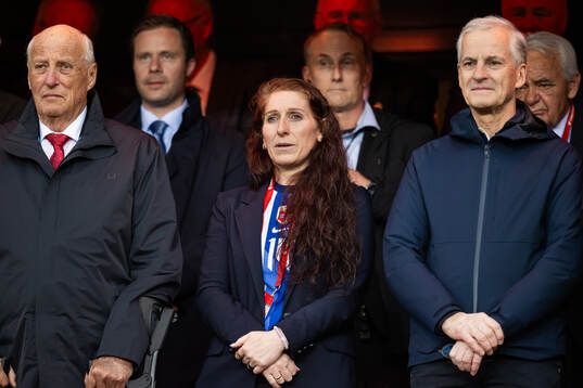 King Harald V of Norway, Lise Klaveness, president of the