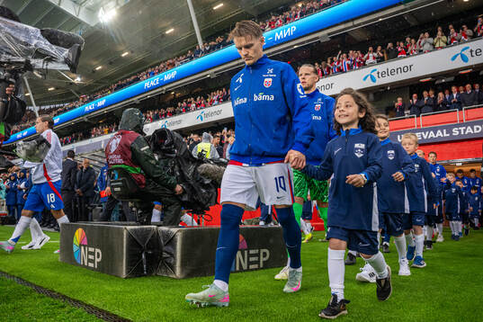 Martin Ødegaard of Norway enters the pitch