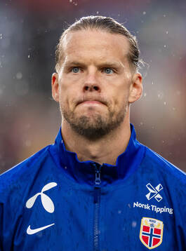 Goalkeeper Ørjan Håskjold Nyland of Norway line up