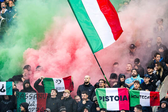 Spectators in the stands
