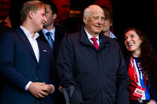 Prince Sverre Magnus of Norway, King Harald V of Norway and