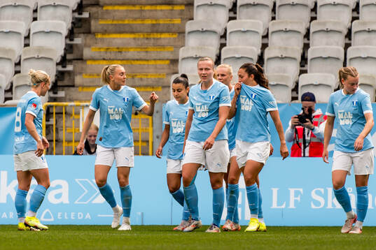 Malmö FFs spelare jublar