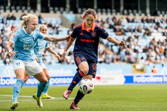 Malmö FFs Nathalie Hoff Persson och Djurgårdens Urara