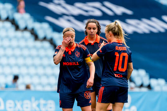 Djurgårdens Therese Åsland deppar