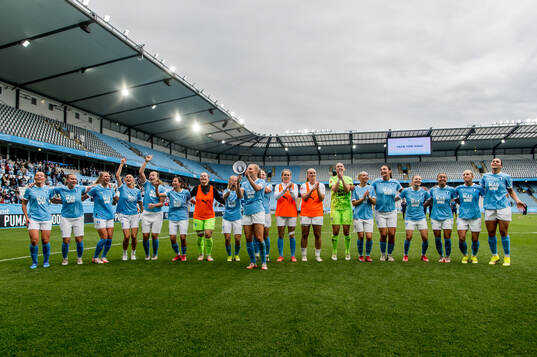 Malmö FFs spelare jublar