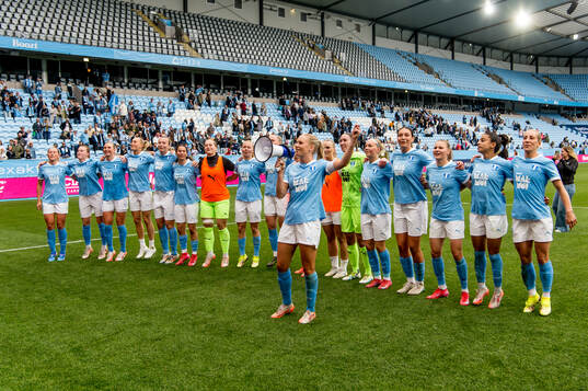 Malmö FFs spelare jublar