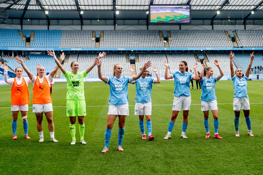 Malmö FFs spelare jublar
