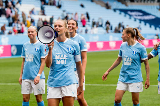 Malmö FFs Nellie Lilja jublar