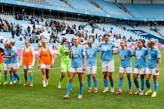 Malmö FFs spelare jublar