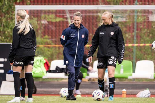 Kristianstads tränare Johanna Almgren