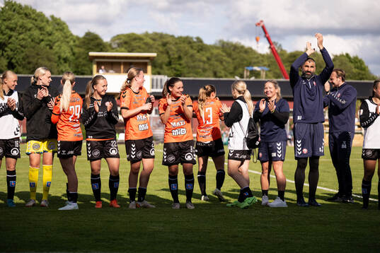 Kristianstads spelare jublar